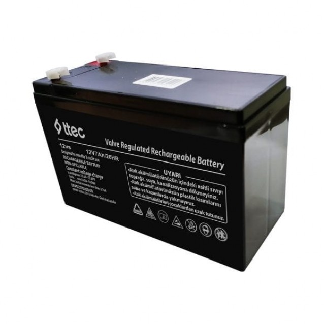 TTEC 12V 7A Yüksek Gramaj 2KG Kuru Bakımsız Akü 3 ADET TTEC 12V 7A Yüksek Gramaj 2KG Kuru Bakımsız Akü 3 ADET